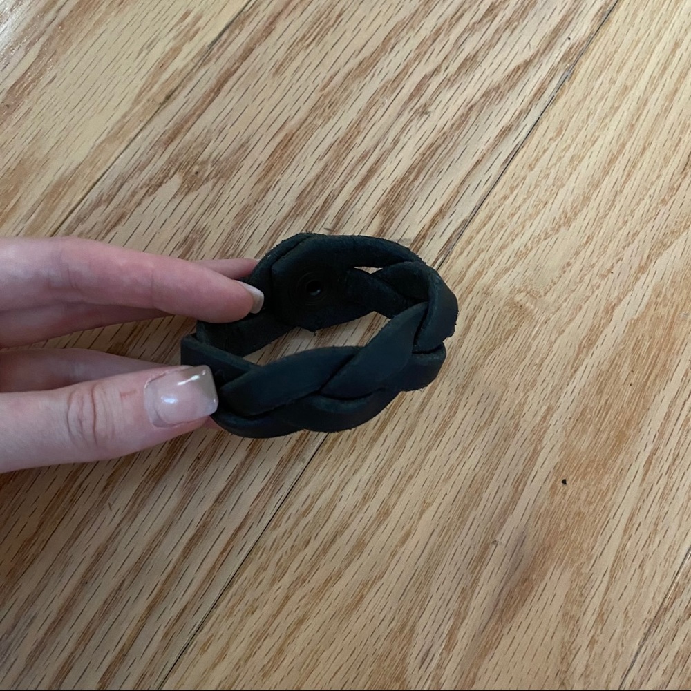 Faux leather bracelet